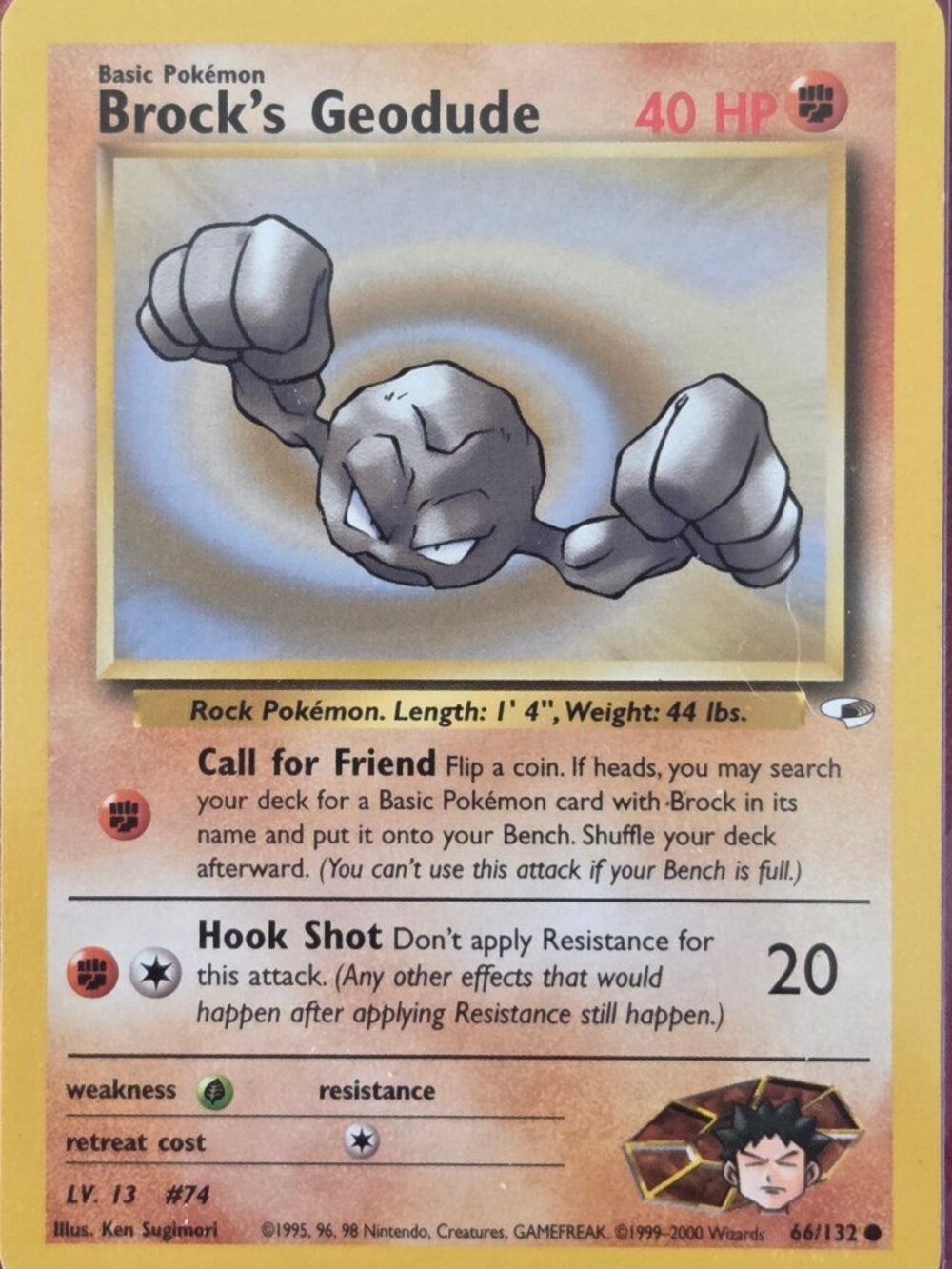 2000, POKEMON BROCK'S GEODUDE CARD!!!